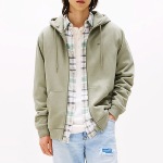 Veste / Sweat zippée capuche Tommy Hilfiger Jeans utility green