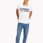 T Shirt blanc Tommy Jeans homme
