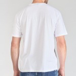 T Shirt homme Le Temps des Cerises Andler blanc logo singe