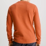 T Shirt manches longues Calvin Klein Jeans orange