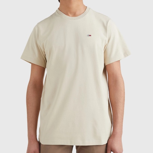 T Shirt Tommy Jeans homme Classic Tee beige