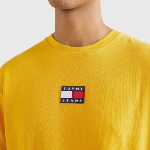 T Shirt Tommy Jeans homme Badge Tee jaune