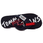 Tongs Tommy Hilfiger Jeans bleu marine et rouge