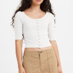 Top Levi's ® femme Dry Goods Pointelle blanc