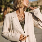Veste blazer femme Freeman T Porter Bernie en lin