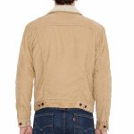 Blouson en toile beige doublée Levi's ® pour homme modèle Sherpa Trucker