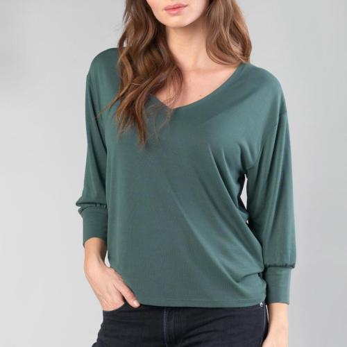Top Le Temps des Cerises femme Jessie vert