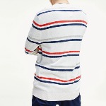Pull Tommy Hilfiger / Tommy Jeans homme blanc rayé