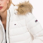 Doudoune blanche Tommy Hilfiger pour femme doublée duvet et plumes