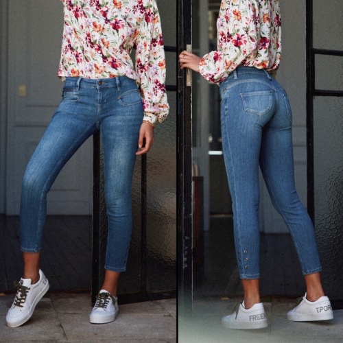 Jeans 7/8 éme femme Freeman T Porter Alexa Cropped Besta