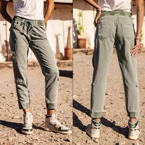 Pantalon cargo femme Freeman T Porter Celine Jazz kaki