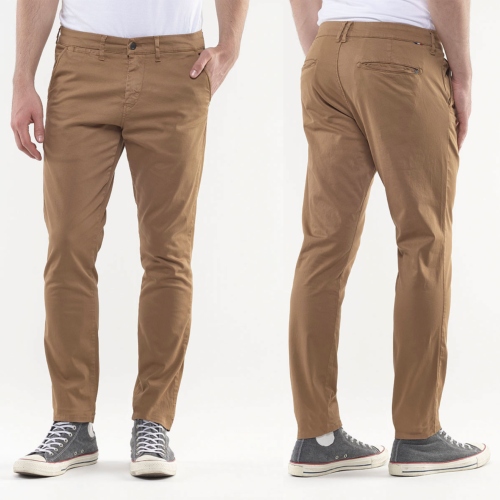 Pantalon Chino LTC Le Temps des Cerises homme beige camel