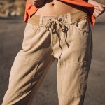 Pantalon cargo femme Freeman T Porter Celine Jazz beige