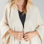 Poncho Le Temps des Cerises Pili beige cream