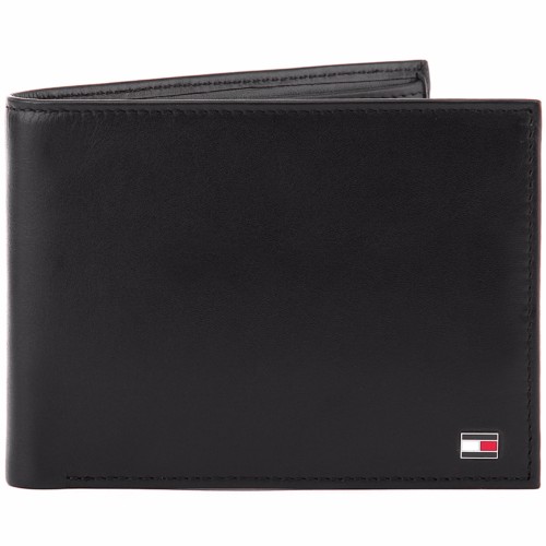 portefeuille Tommy Hilfiger modèle Eton en cuir noir ou marron