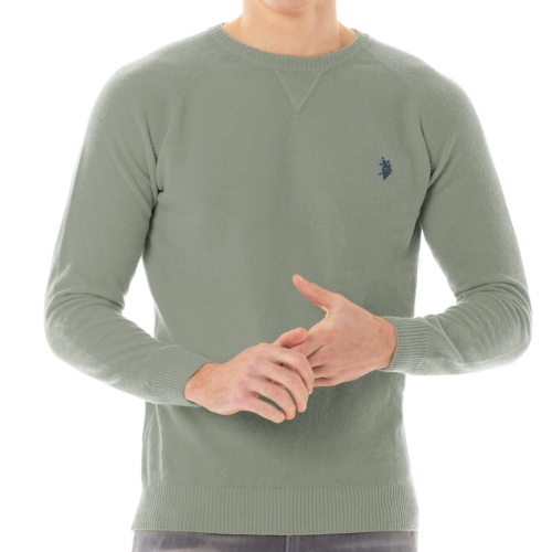 Pull en laine Us Polo Assn homme vert