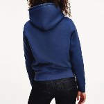 Sweat à capuche Tommy Hilfiger Jeans femme bleu marine