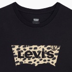 T Shirt Levis femme Perfect Leopard Tee noir
