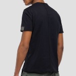 T Shirt noir Replay Jeans pour homme