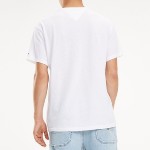 T Shirt Tommy Hilfiger Jeans Rainbow Tee blanc