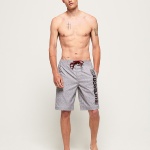 Boardshort Superdry Gris avec logo noir