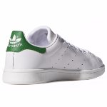 Chaussures Adidas Originals Stan Smith en cuir blanc talon vert