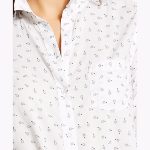 Chemise Levis femme en coton blanc à motifs