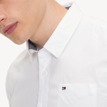 Chemise Tommy Hilfiger homme modèle Teddy en coton blanc