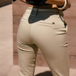 Pantalon chino Freeman T Porter Claudia beige
