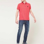 Polo homme Le Temps des Cerises Dylan Tomato