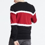 Sweat Levi's ® homme Pieced Crew noir, blanc et rouge