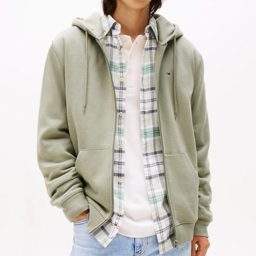 Veste / Sweat zippée capuche Tommy Hilfiger Jeans utility green