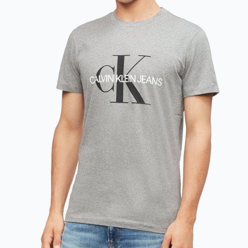 T Shirt Calvin Klein Ck Jeans iconic monogram gris