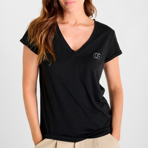 T Shirt Le Temps des Cerises femme Ona noir