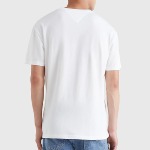 T Shirt Tommy Jeans blanc avec logo brodé