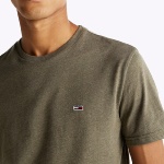 Tee Shirt Tommy Hilfiger Jeans homme kaki chiné