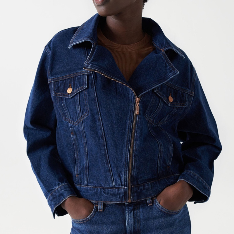 Veste en jean top salsa femme