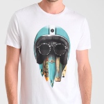 T Shirt Le Temps des Cerises homme Lepic blanc