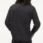 Pull col montant Tommy Hilfiger homme gris anthracite