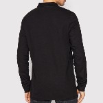 Polo Tommy Hilfiger Jeans homme noir à manches longues