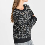 Pull femme Le Temps des Cerises Dallas Léopard noir