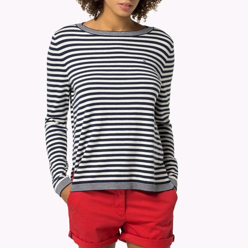 pull rayé tommy hilfiger femme marinire