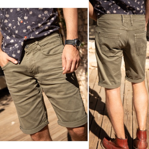 Short Freeman T Porter homme Jimmy Neach kaki