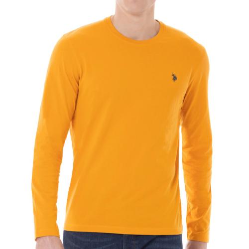 T Shirt manches longues Us Polo Assn jaune moutarde