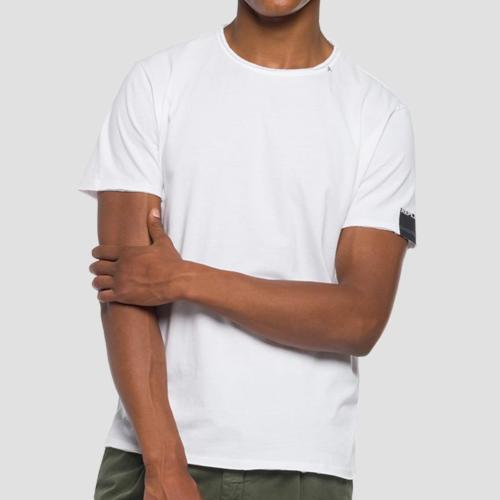 T Shirt blanc Replay Jeans pour homme