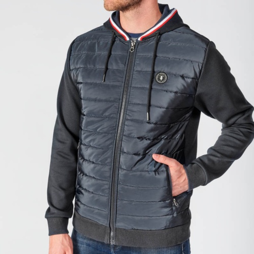 Veste hybride Le Temps des Cerises homme Thol bleu marine