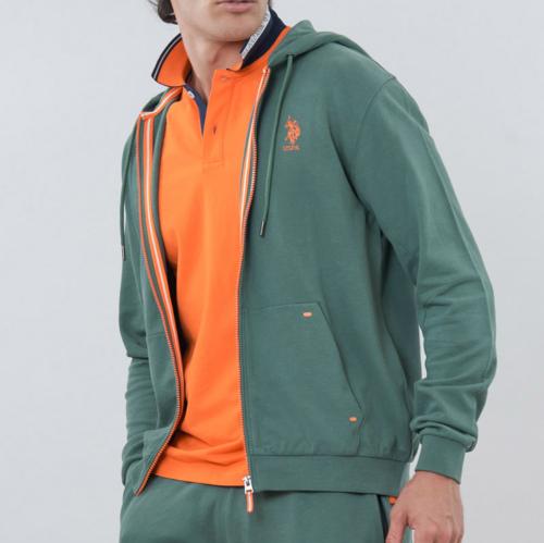 Veste Us Polo Assn en coton vert