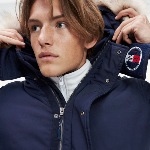 Blouson Tommy Hilfiger Jeans Bomber Tech bleu marine pour homme