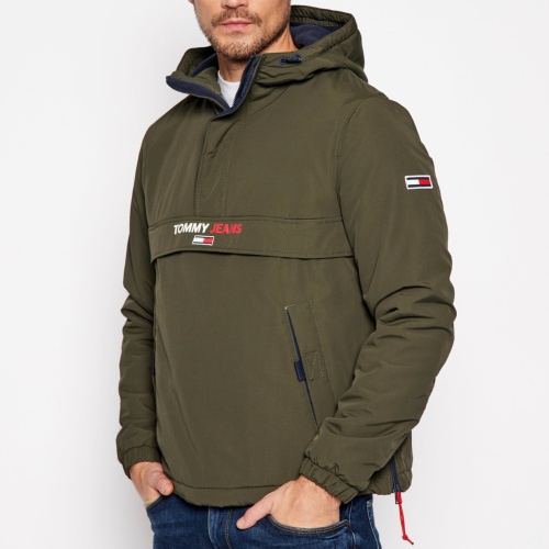 Blouson enfilable Tommy Hilfiger Jeans kaki dark olive