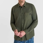 Chemise coton Le Temps des Cerises Debin vert british
